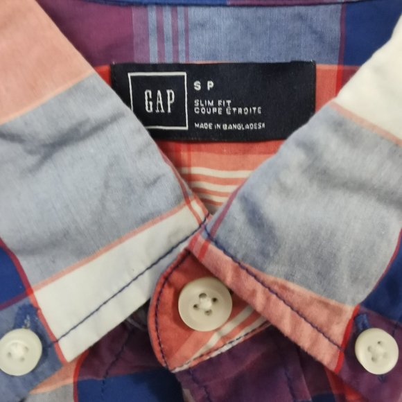 Men's Gingham Long-Sleeve Button Up - Picture 2 of 5